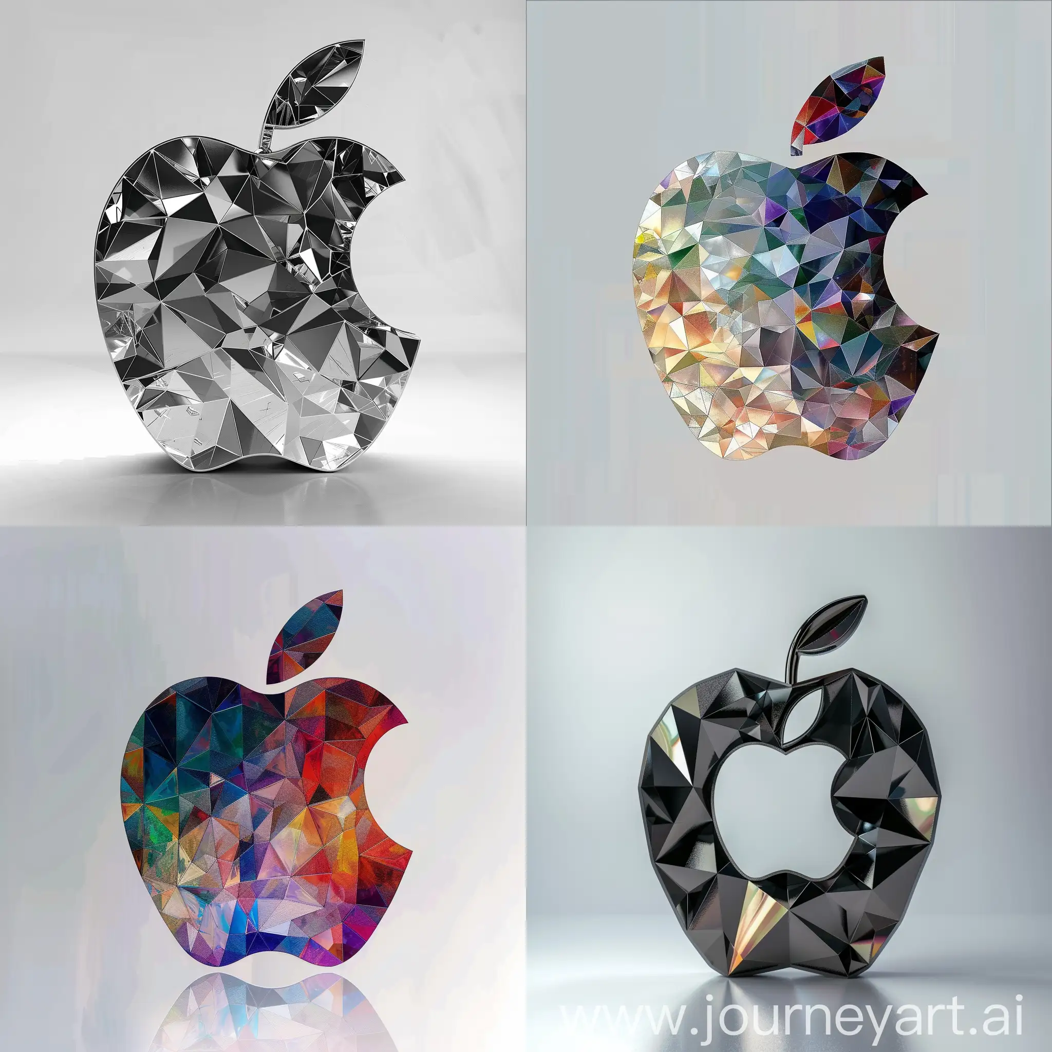 Geometric-Apple-Art-Vibrant-6Sided-Creation-in-11-Aspect-Ratio