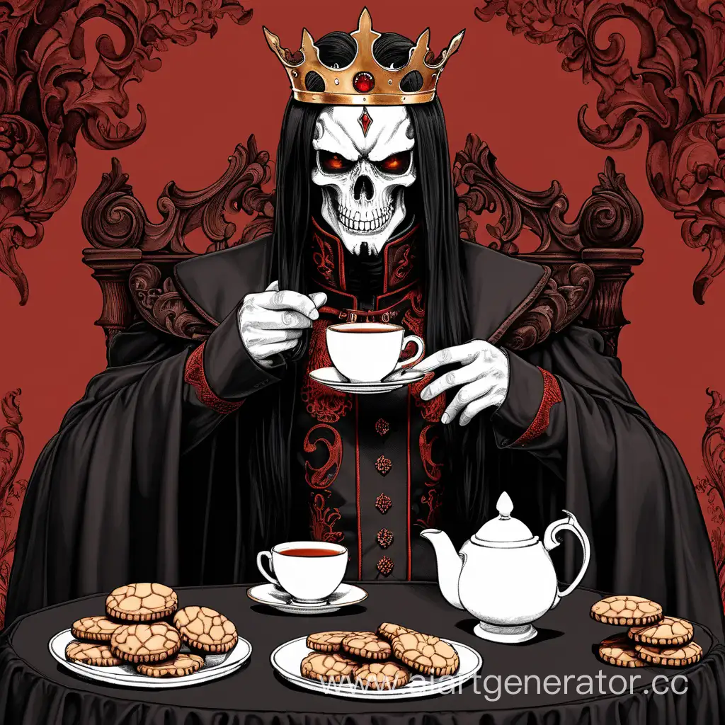 Satanic-Serenity-King-of-Hell-Enjoying-Tea-and-Cookies