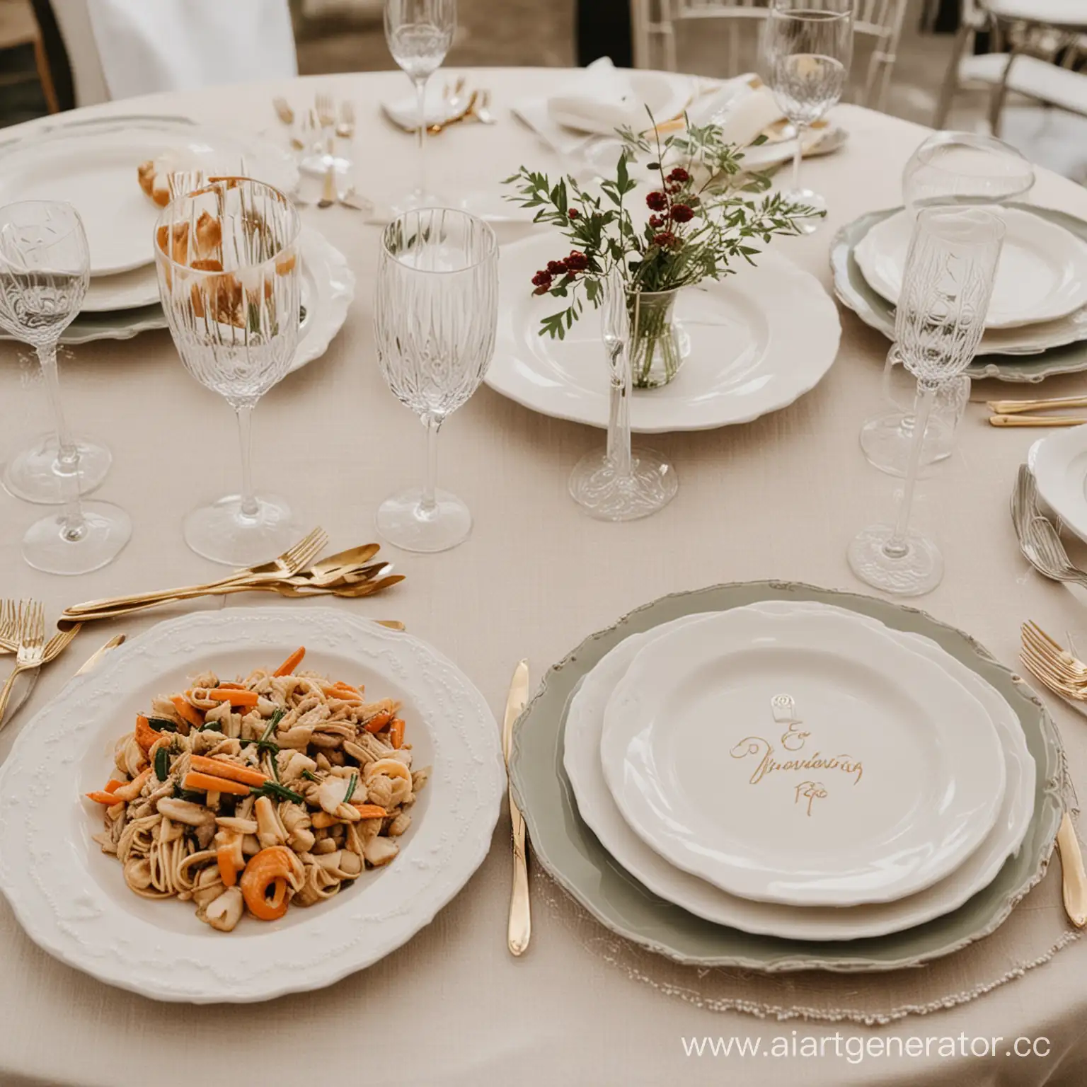 Elegant-Wedding-Table-Setting-with-Exquisite-Dishes