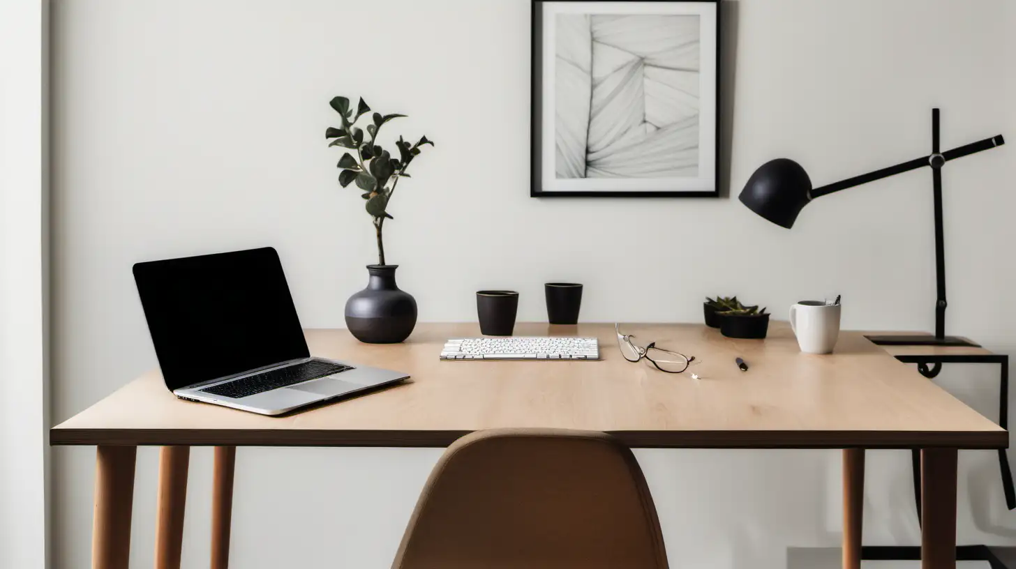 Consulting Company Photo Table with Computer Setup