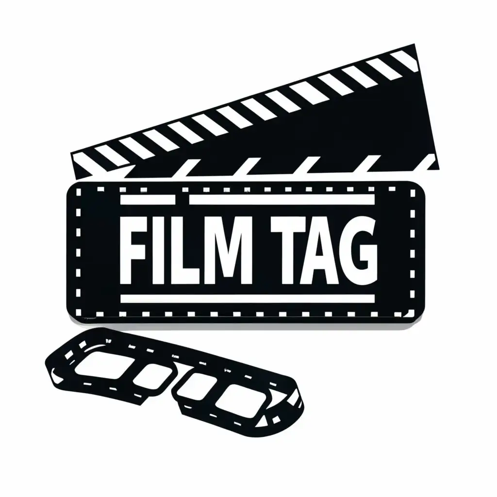 logo, Cinema, with the text "Film tag", typography