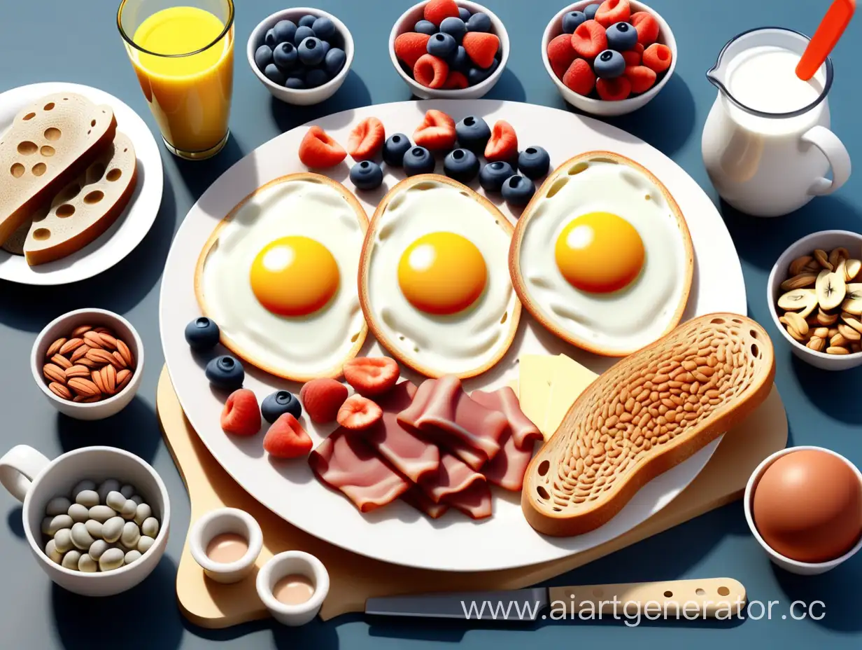 Правила Идеального завтрака в котором есть белки жиры и углеводы
