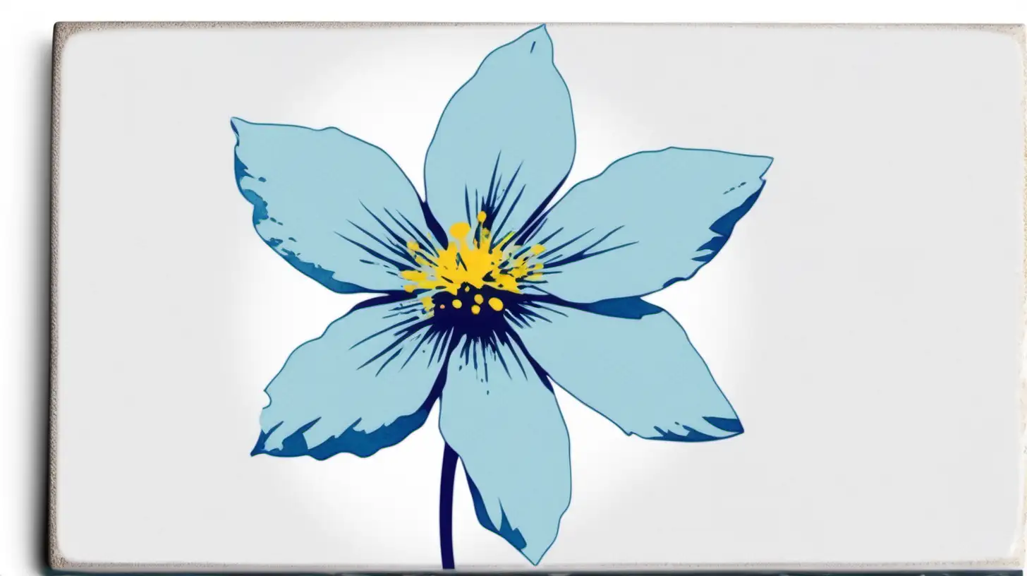 /imagine prompt pastel watercolor Bluestar Flower clipart on a white background andy warhol inspired --tile