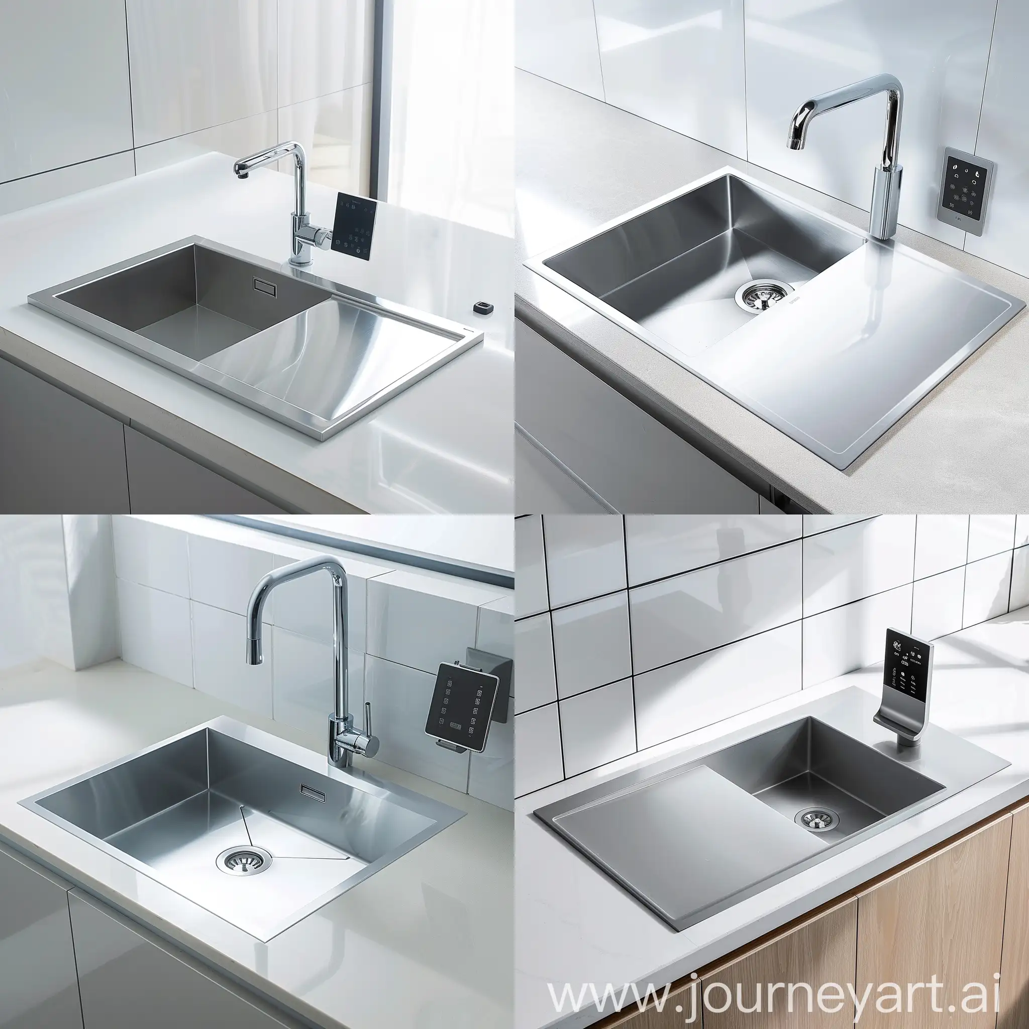 Modern-Minimalist-Kitchen-Sink-with-Sliding-Elevation-Adjustment