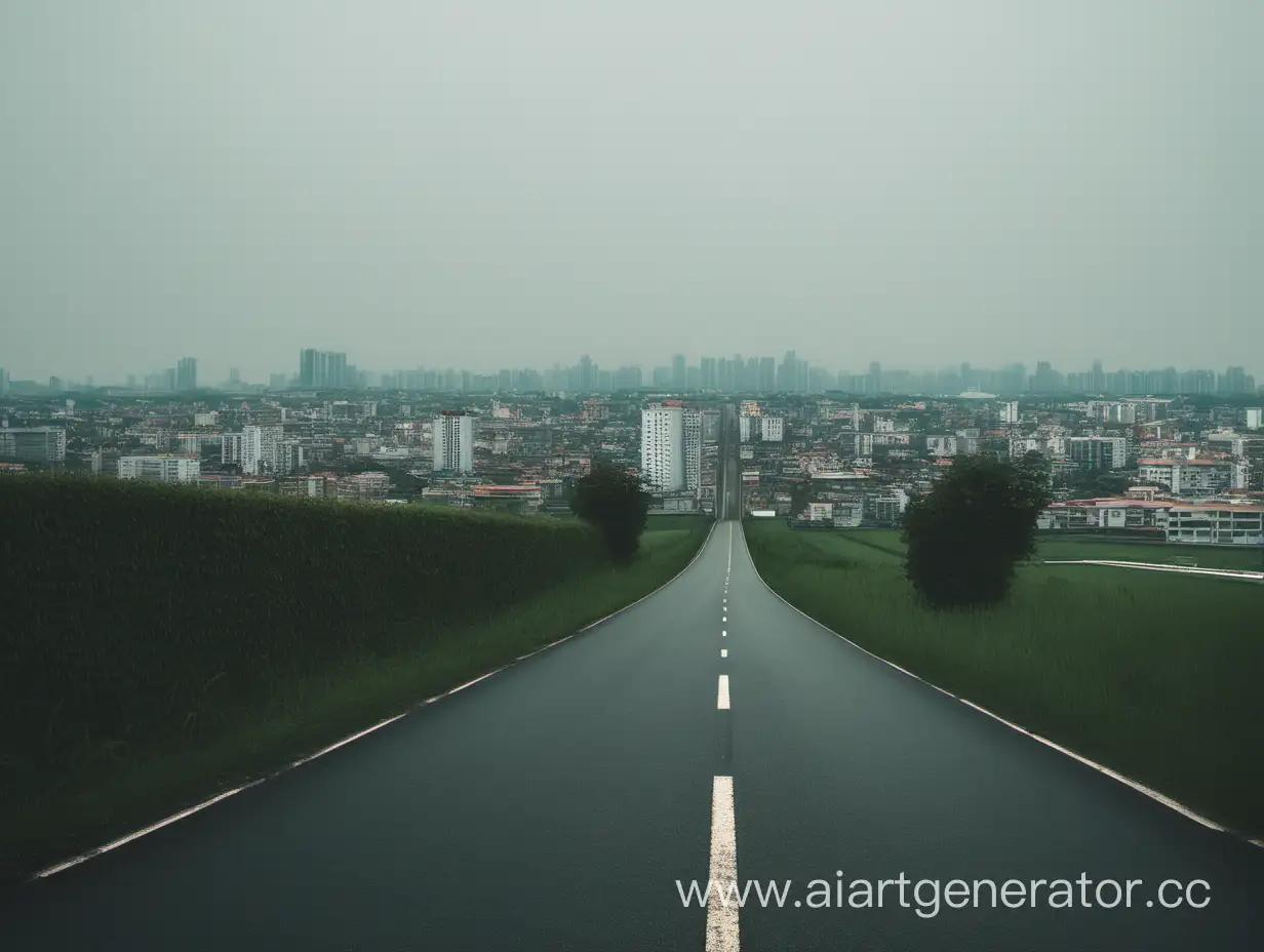 Urban-Skyline-Captivating-Side-View-of-a-Cityscape