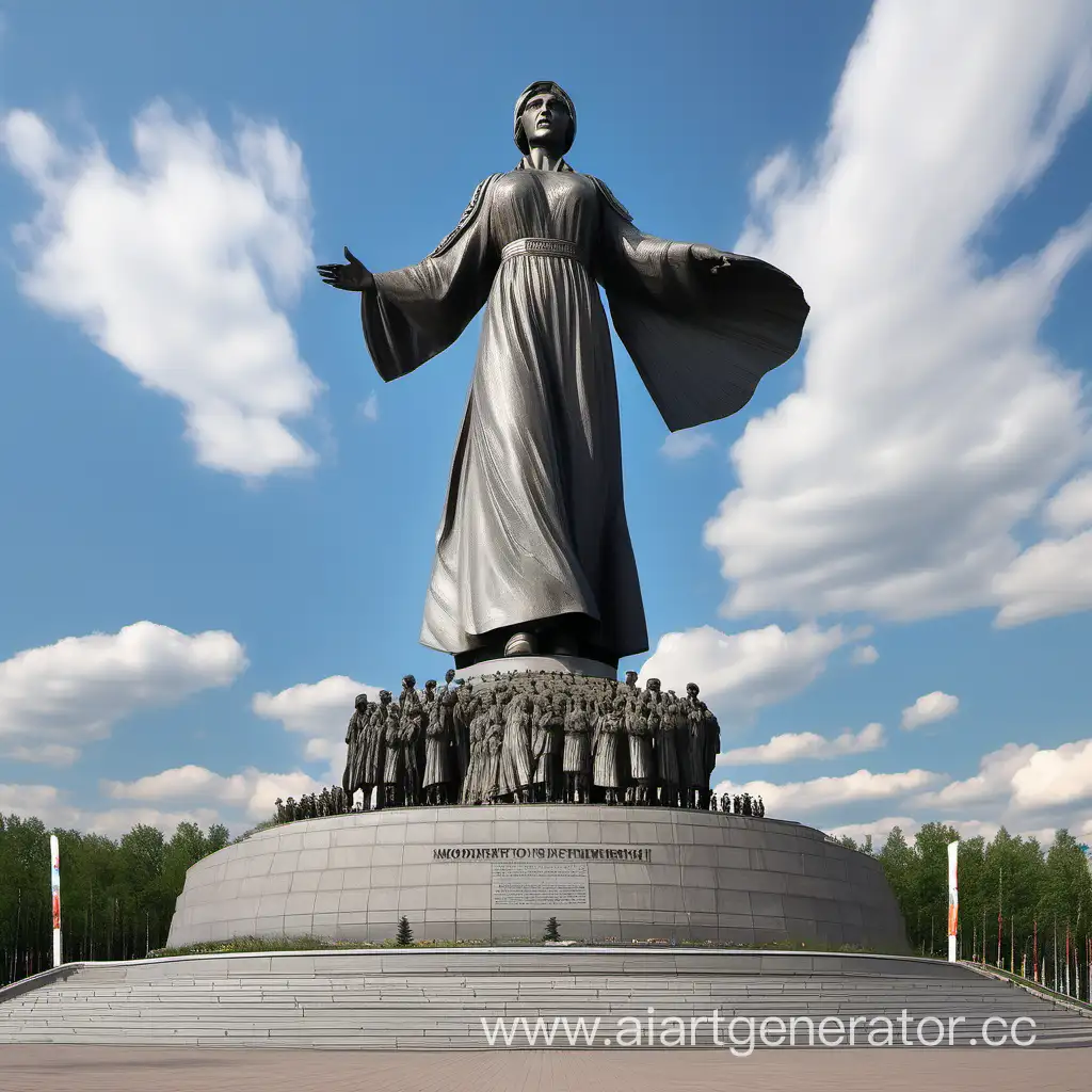 MONUMENT MOTHERLAND MOTHER IN RUSSIA