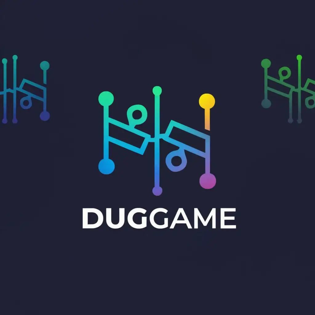 LOGO-Design-For-DuGame-Innovative-Tech-Concept-with-PS-Sticks-and-Puzzle-Theme