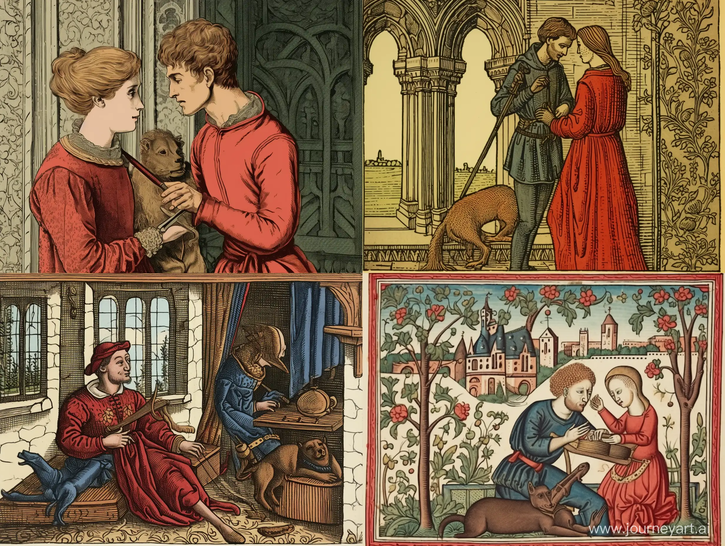 Medievalstyle-Engraving-Man-Bitten-by-Blind-Rat