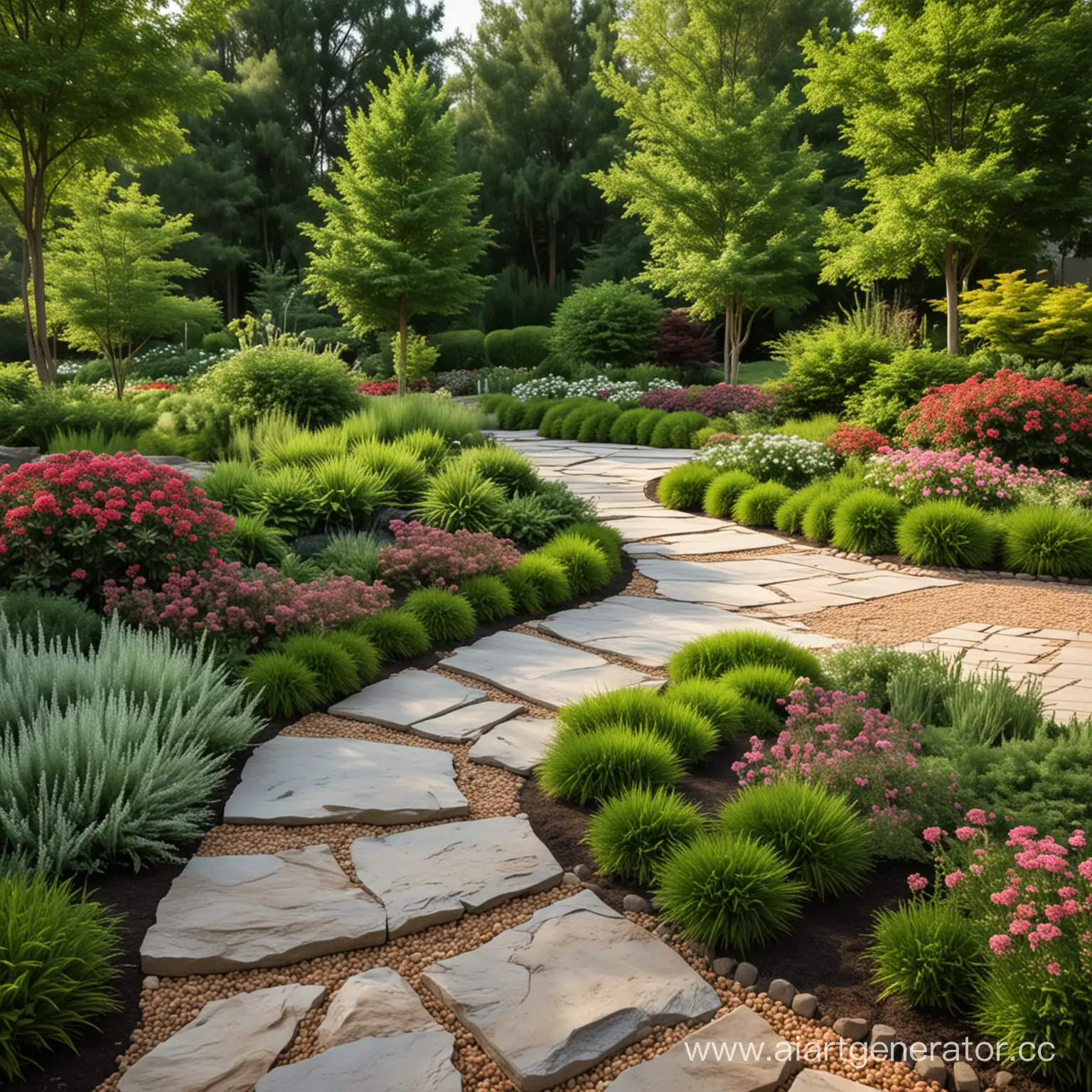 Tranquil-Garden-Retreat-Serene-Landscape-Design-with-Lush-Greenery