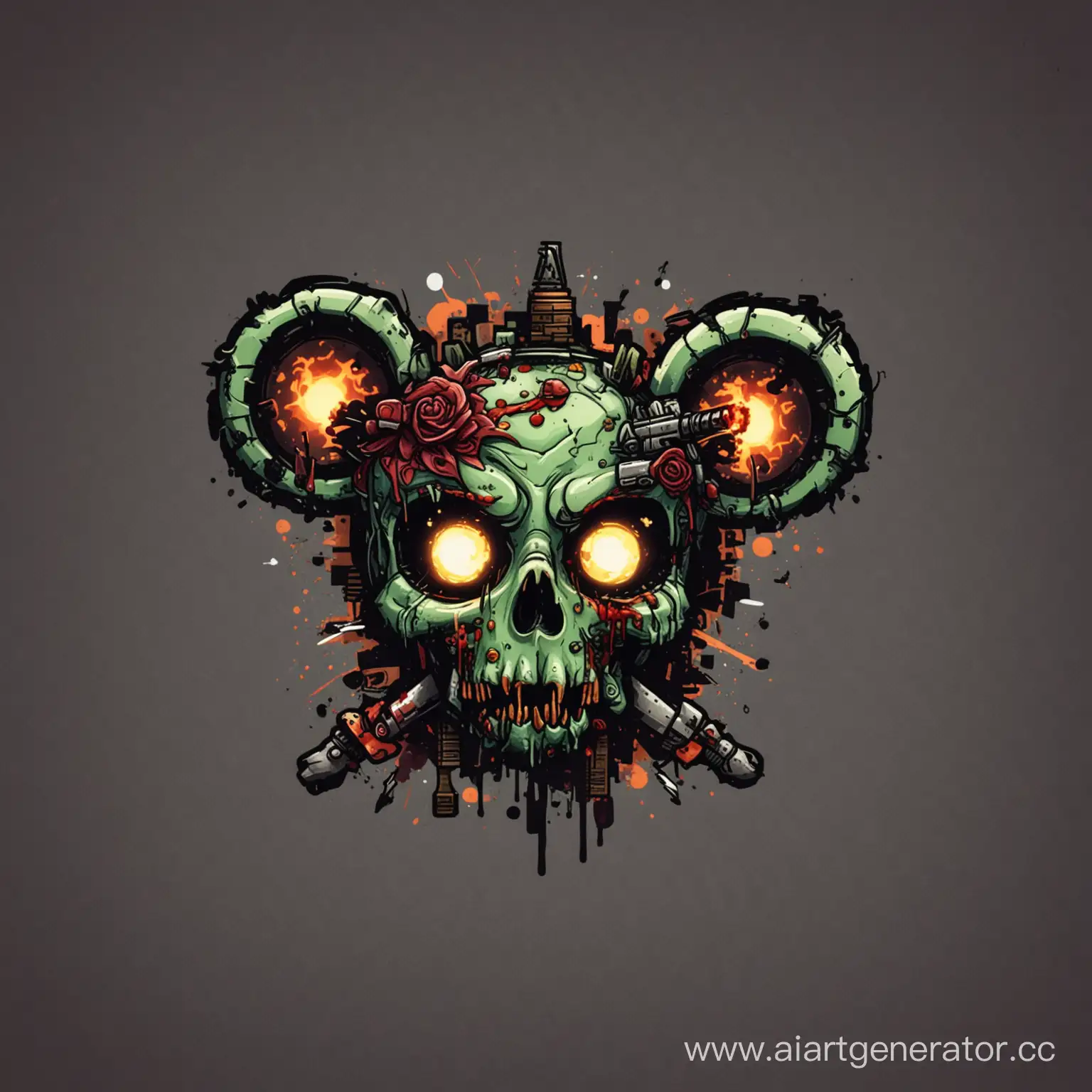 Zombie-Apocalypse-Themed-Optical-Cursor-with-Macabre-Design-Elements