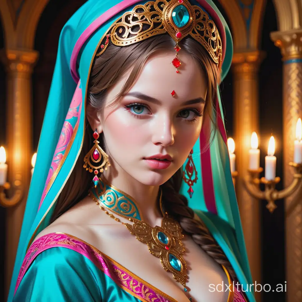 Mysterious-Beauty-Ornate-Saint-in-Vivid-Colors