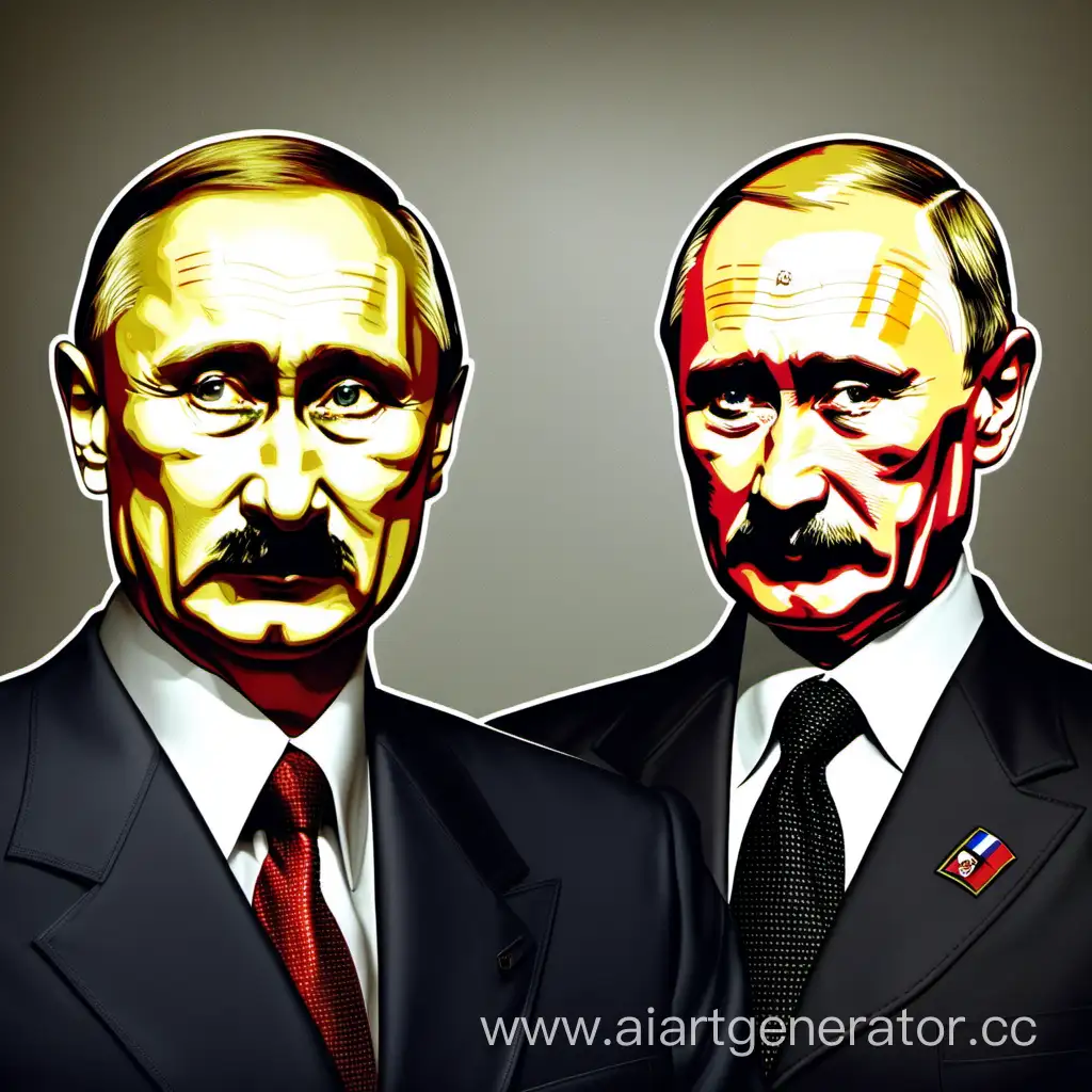 Political-Figures-Putin-and-Hitler-Portrayed-Together