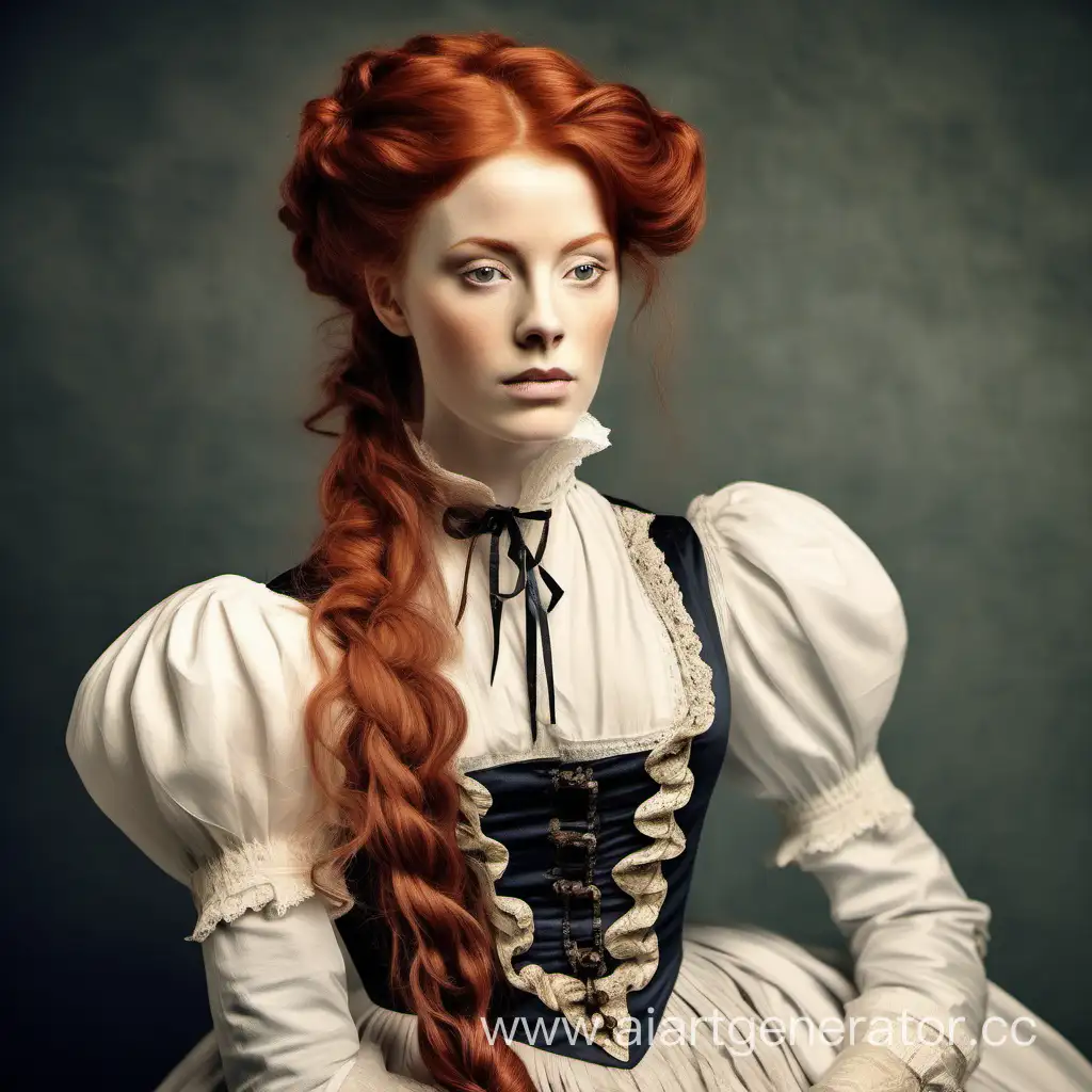 Elegant-RedHaired-Aristocrat-with-Victorian-Charm