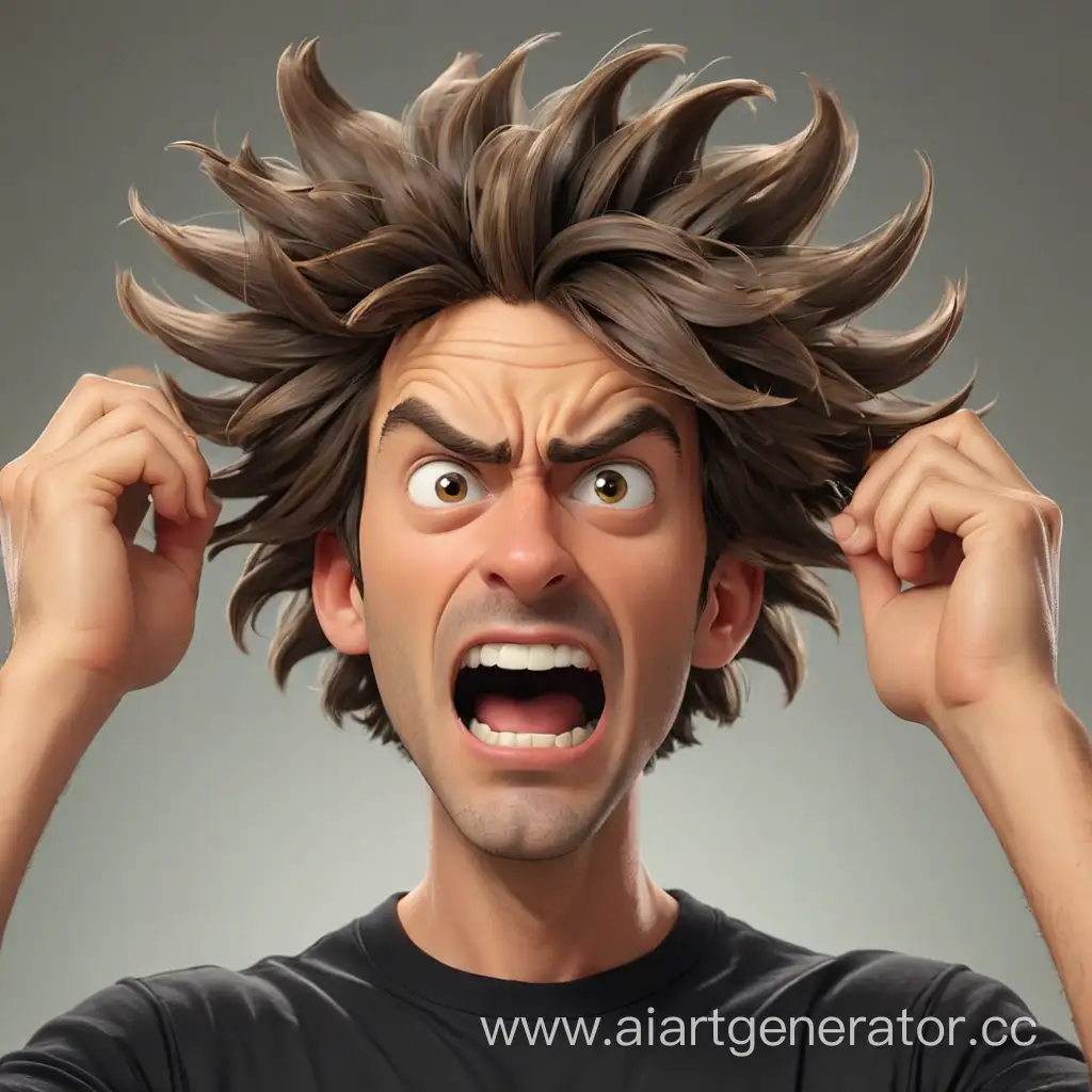 Frustrated-Cartoonish-Man-Tearing-Hair-Out