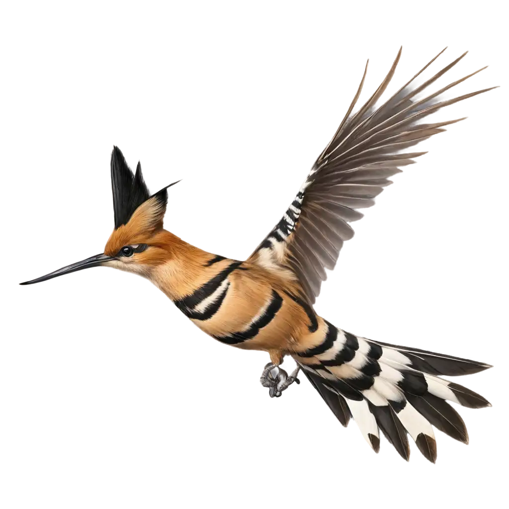 Full-Body-Flying-Hoopoe-PNG-Image-Exquisite-Bird-Illustration-for-Web-and-Print