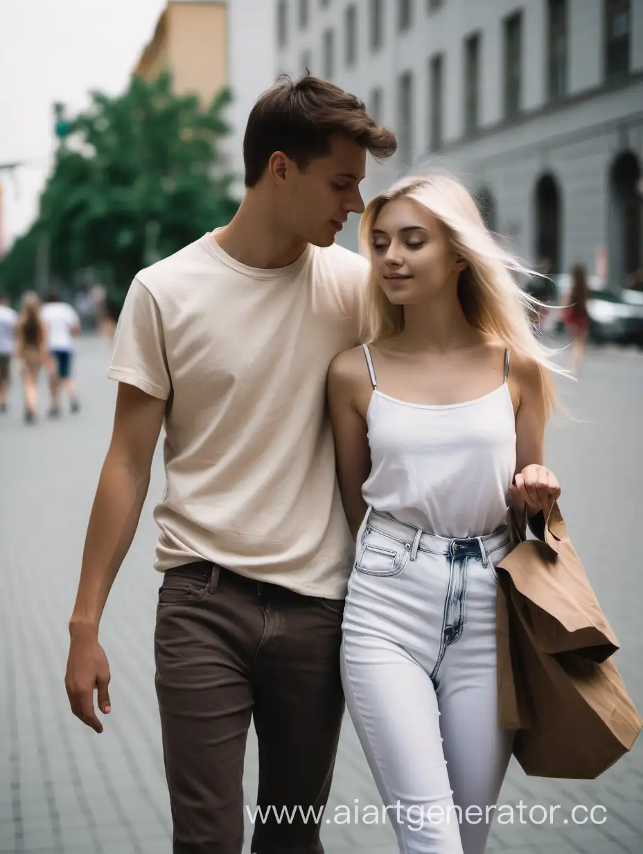 Stylish-Summer-Stroll-Brunette-Guy-and-Blonde-Girl-Exploring-the-City