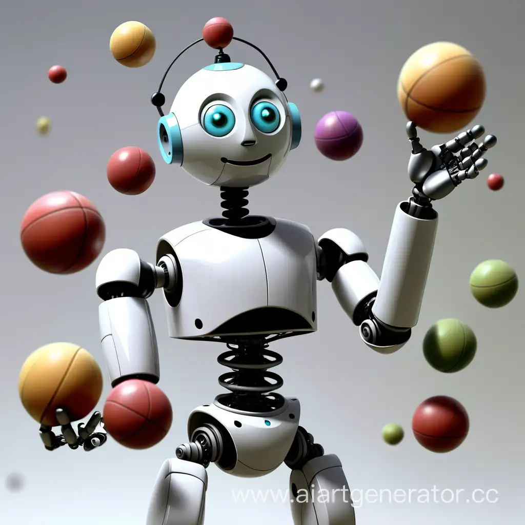 Futuristic-Juggling-Robot-Performing-Tricks-in-a-Digital-Circus