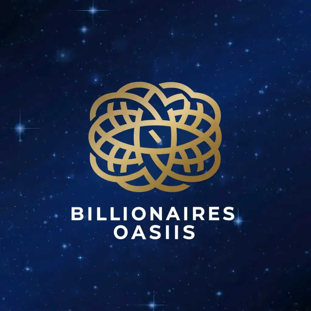 a logo design,with the text "Billionaires oasis", main symbol:Galaxies,Moderate,clear background