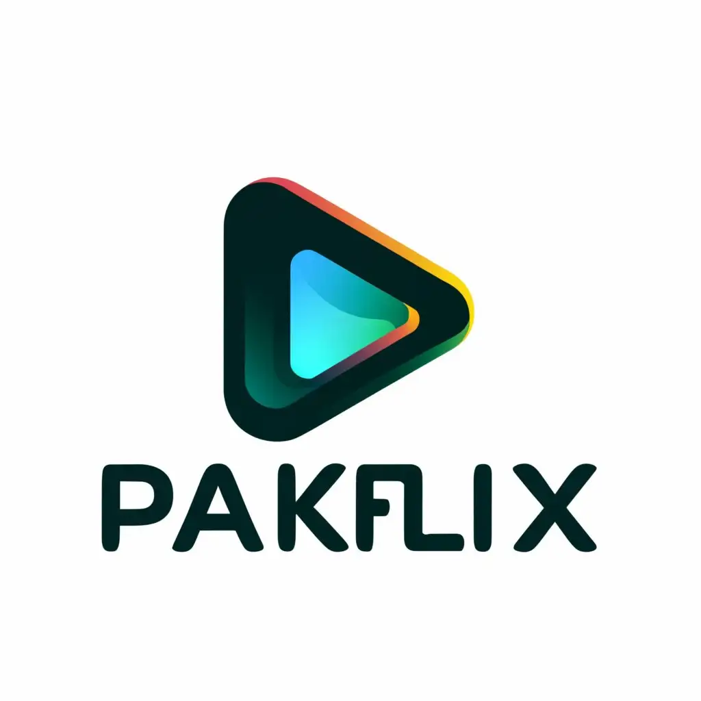 a logo design,with the text "pakflix", main symbol:p,Moderate,clear background