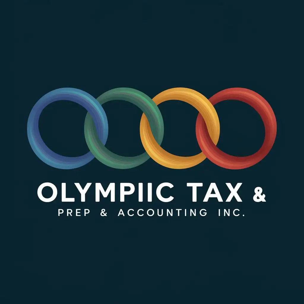 LOGO-Design-for-Olympic-Tax-Prep-Accounting-Inc-Vibrant-Rings-Symbolizing-Financial-Unity