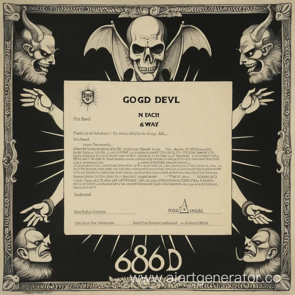 666, псих, бог, дьявол, смерть, контракт, нет пути назад