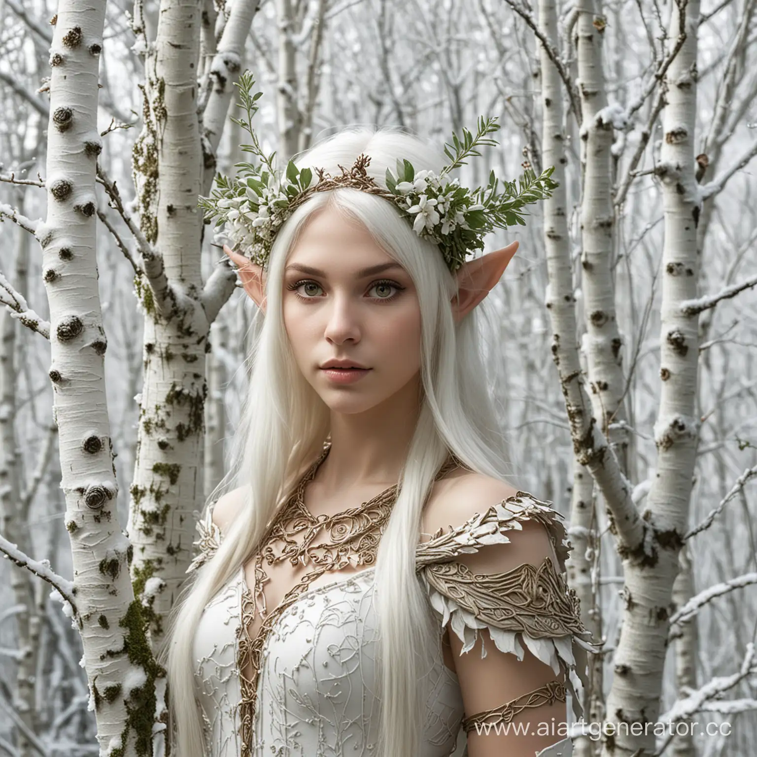 Enchanting-White-Forest-Elf-Amidst-HalfGrowth