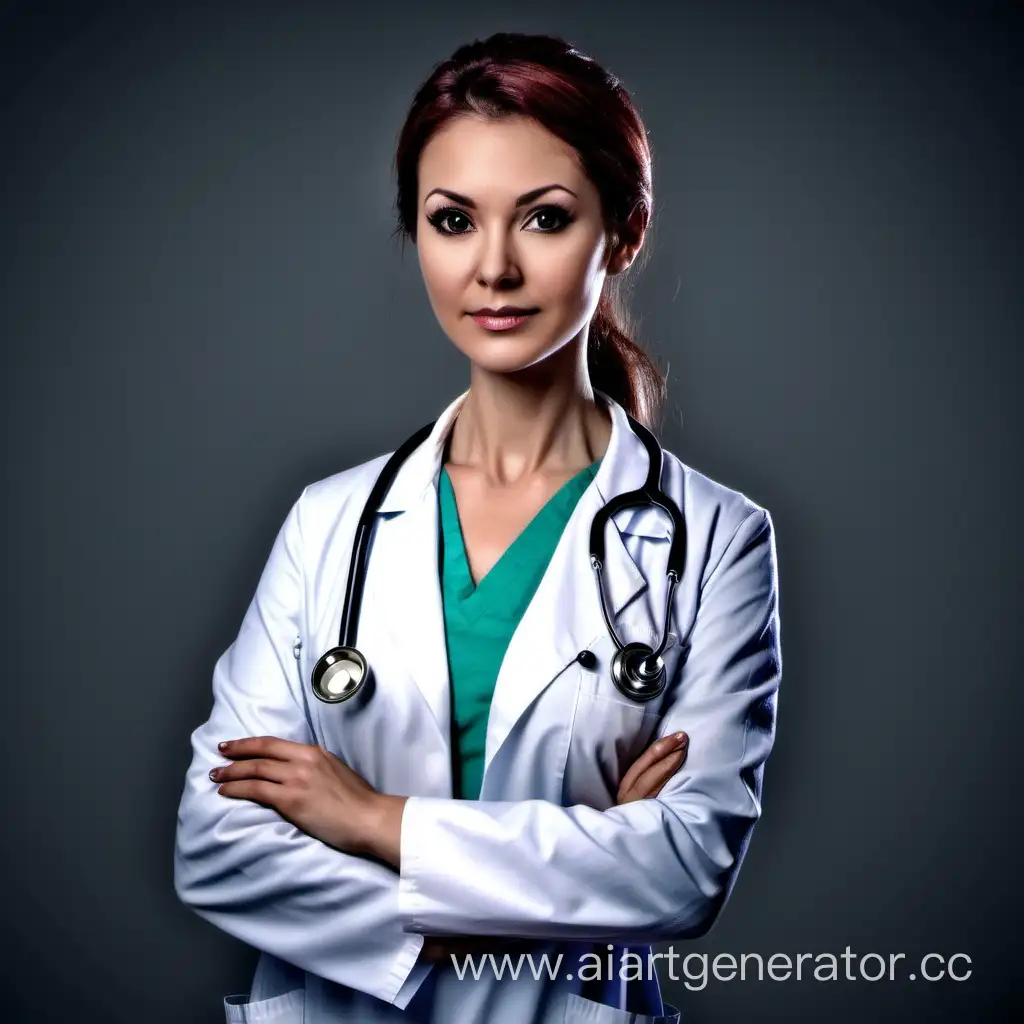 Professional-Female-Doctor-Examining-Patients-Health