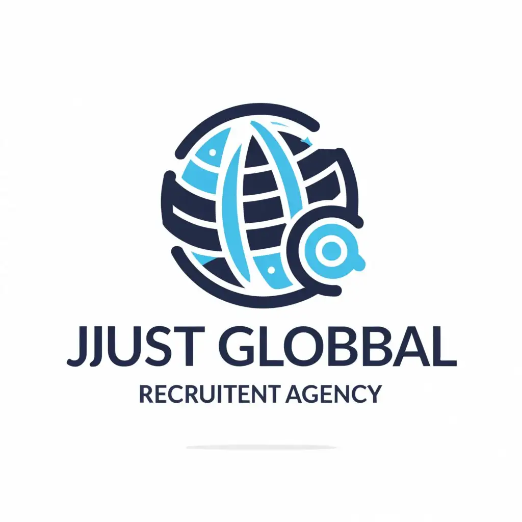 a logo design,with the text "just global recruitment agency", main symbol:Glob,Moderate,clear background