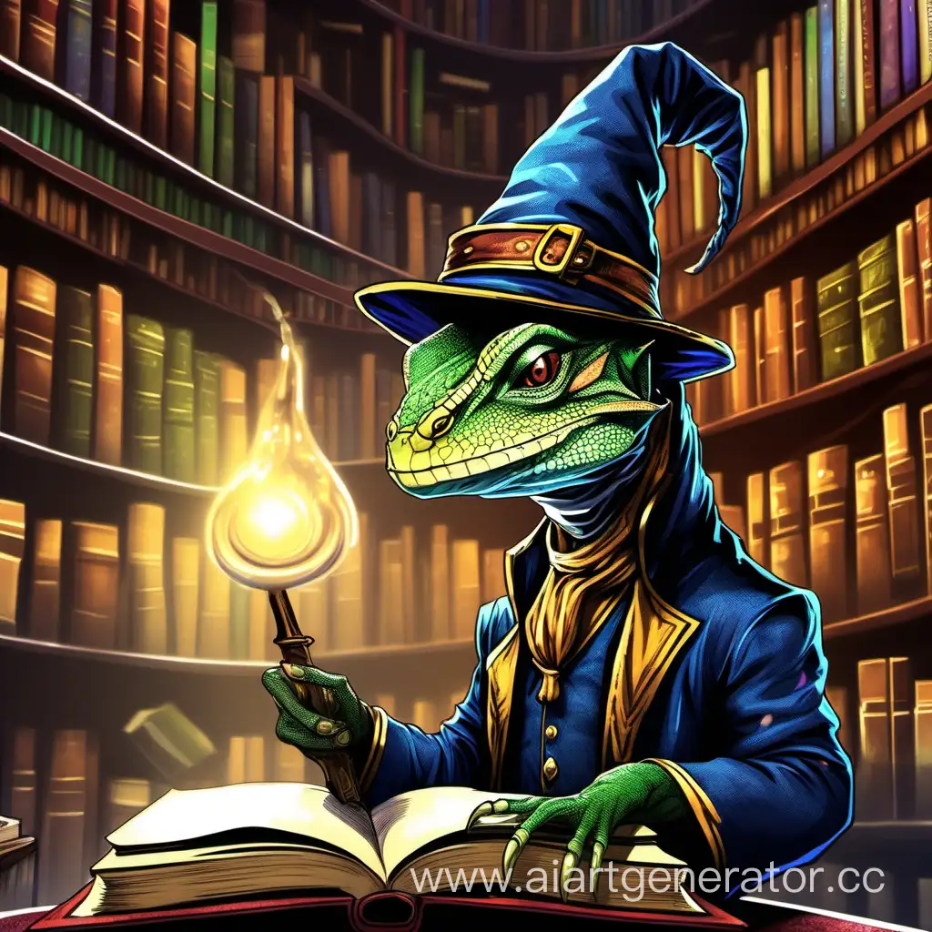 Enchanting-Wizard-Lizard-in-Magical-Library