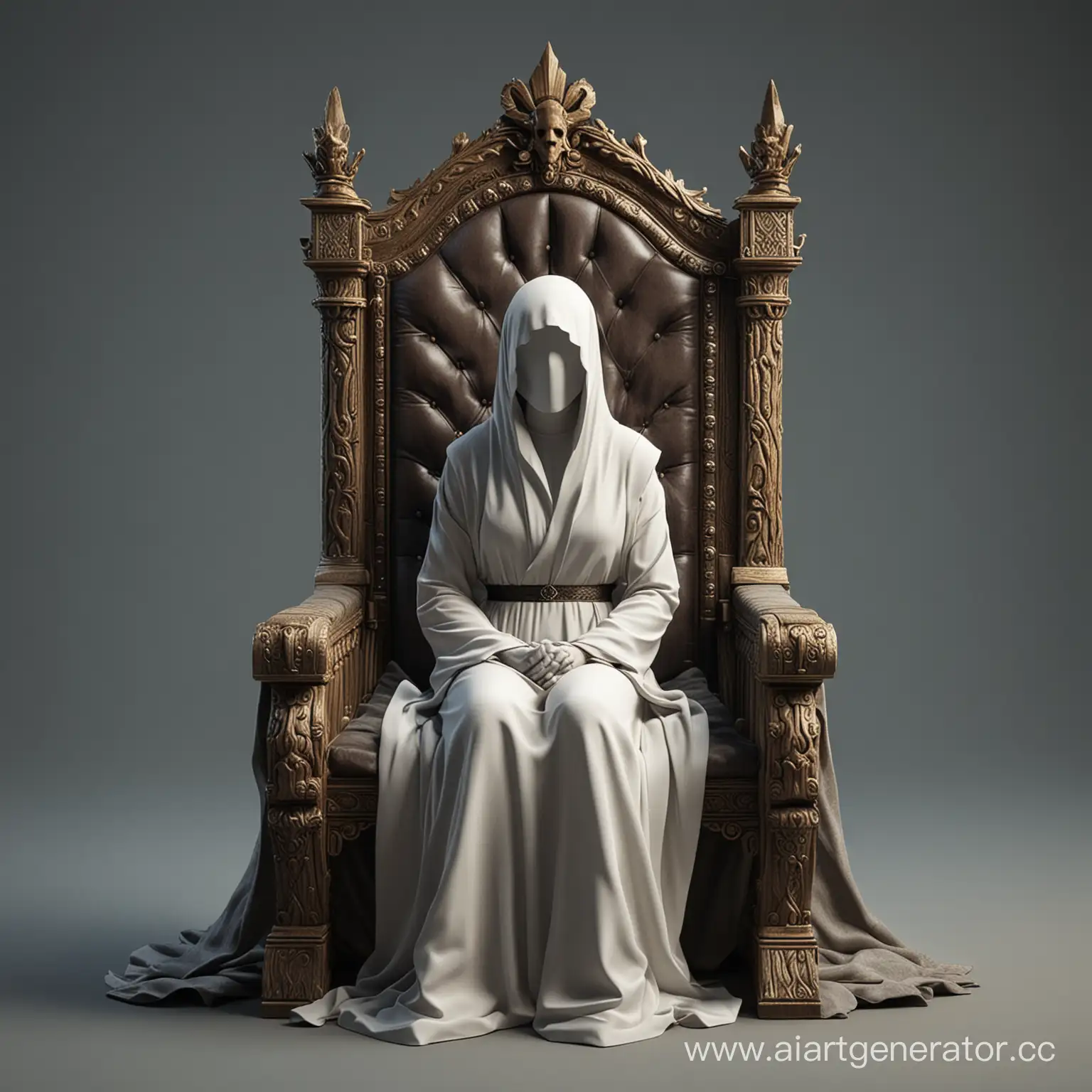 Faceless-Figure-Seated-on-Ornate-3D-Throne
