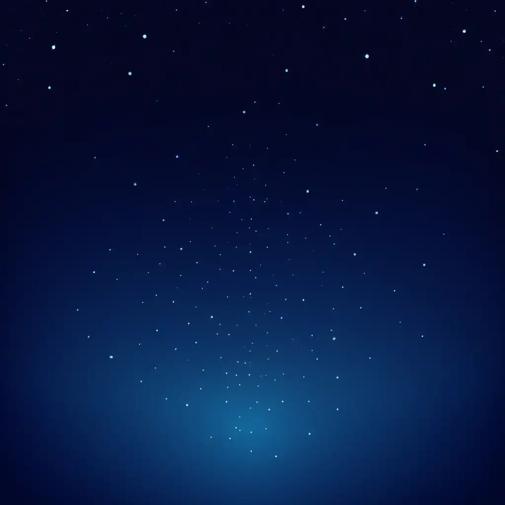 .Blue night sky with starspixar style 
