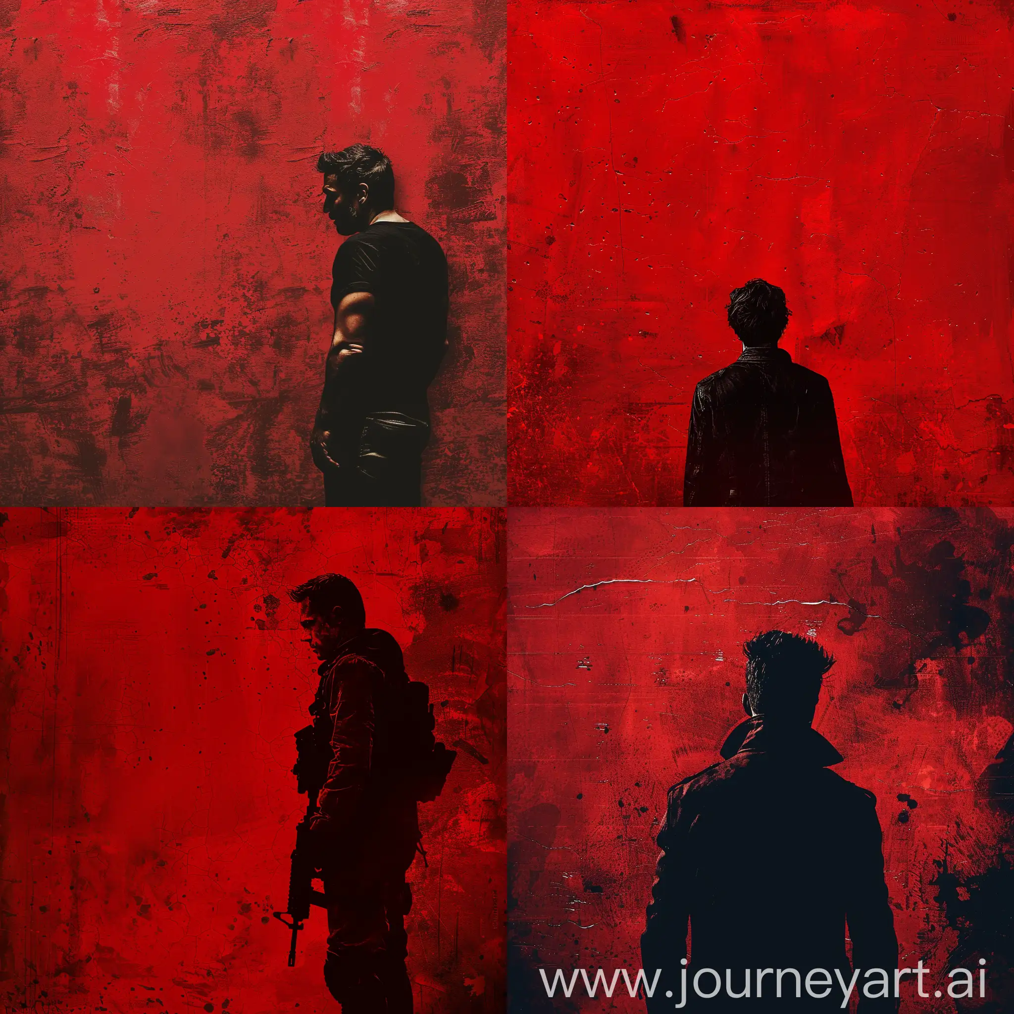 Intense-Drama-Movie-Poster-on-Red-Textured-Background