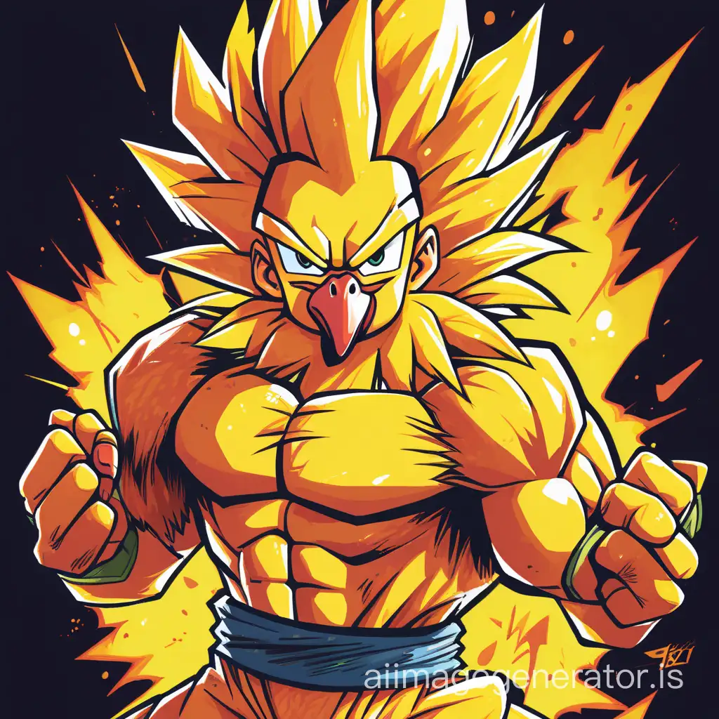 Super Sayian chicken