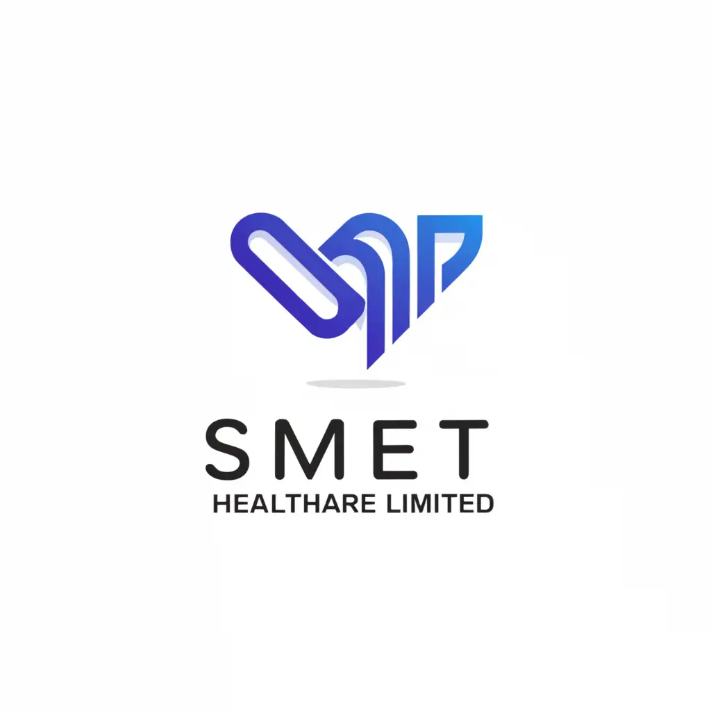 a logo design,with the text "SMET HEALTHCARE LIMITED", main symbol:SMET,Moderate,clear background