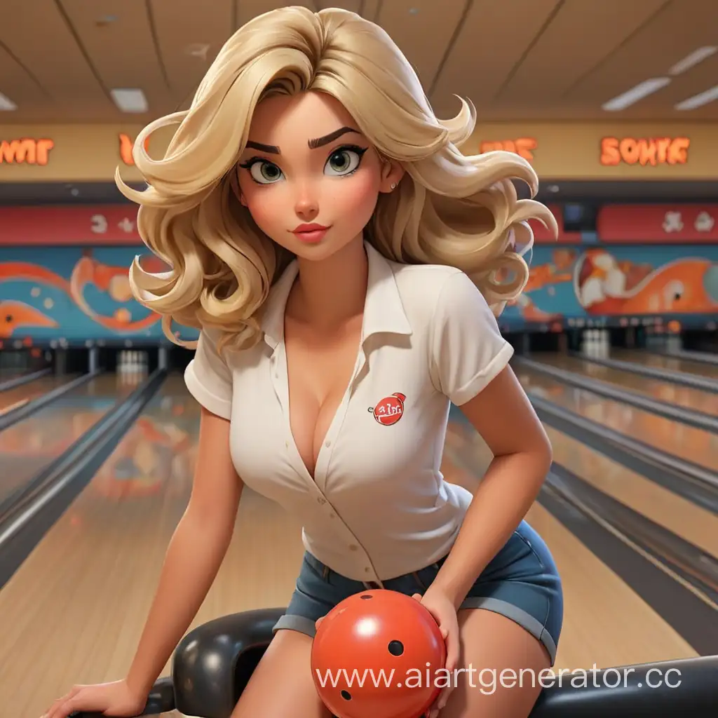 Cartoon-Characters-Enjoying-a-Fun-Bowling-Outing