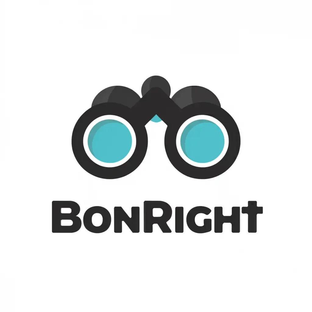 LOGO-Design-For-BonRight-Binocular-Inspired-with-BShaped-Apex-Perfect-for-Events