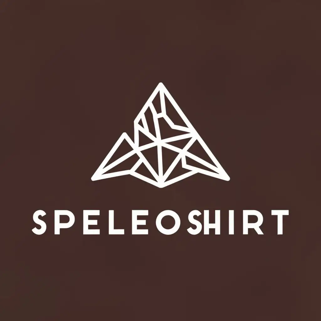 a logo design,with the text "speleoshirt", main symbol:cave,complex,clear background