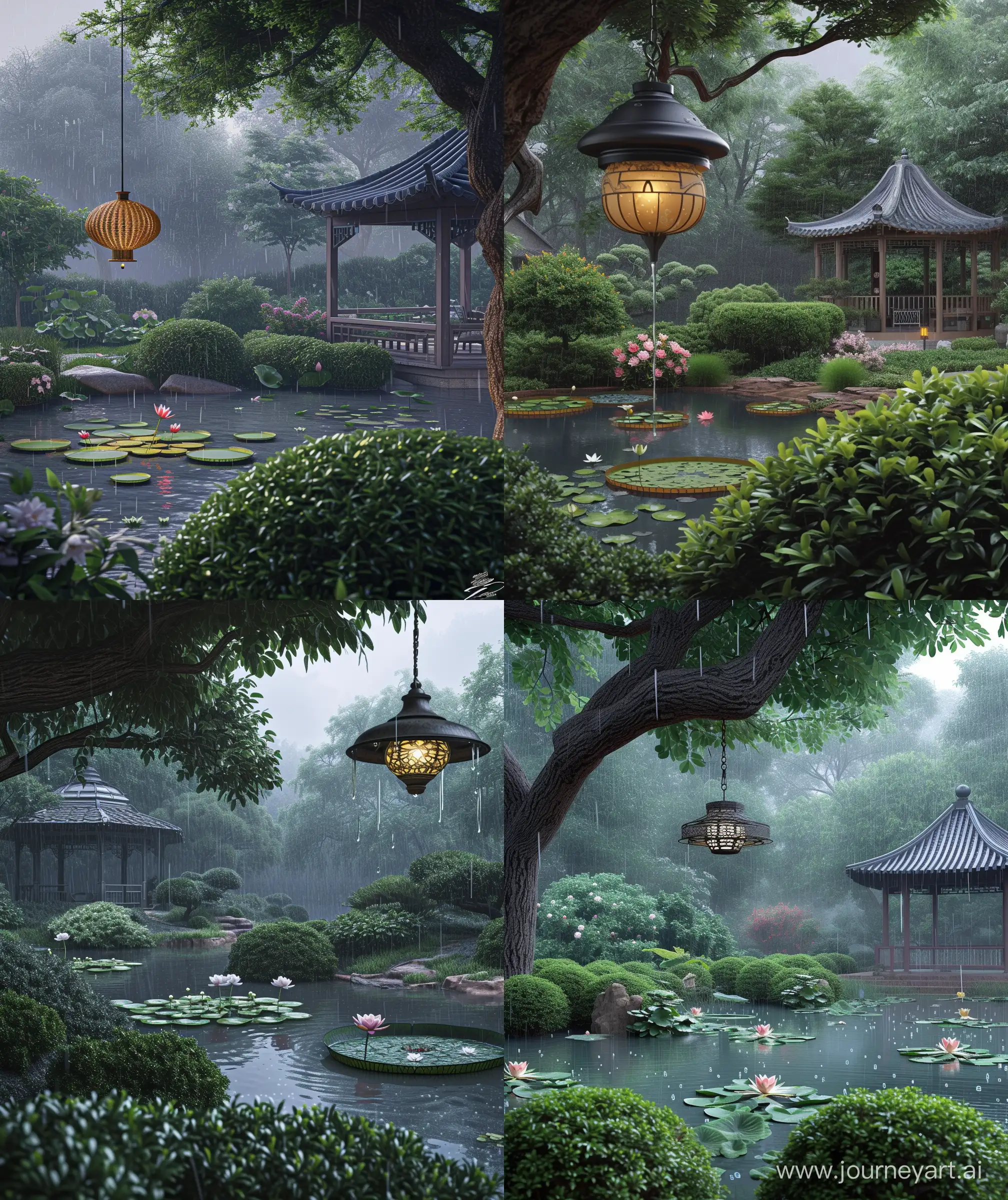 Enchanting-Anime-Garden-Scene-with-Raindrops-and-Gazebo