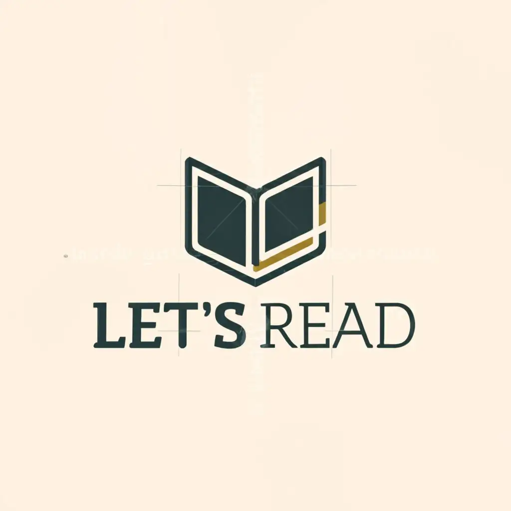 a logo design,with the text "Let's Read", main symbol:Book,Moderate,be used in Nonprofit industry,clear background