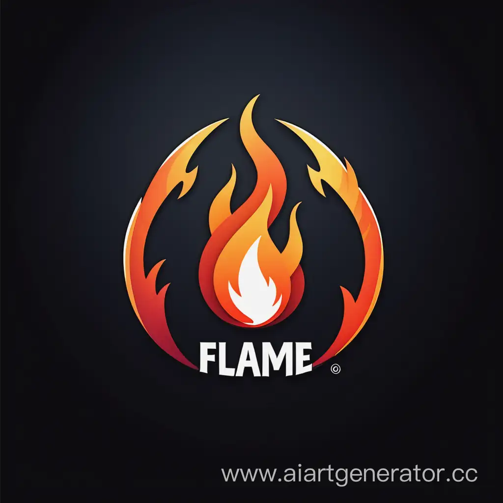 Логотип с тематикой: FLAME