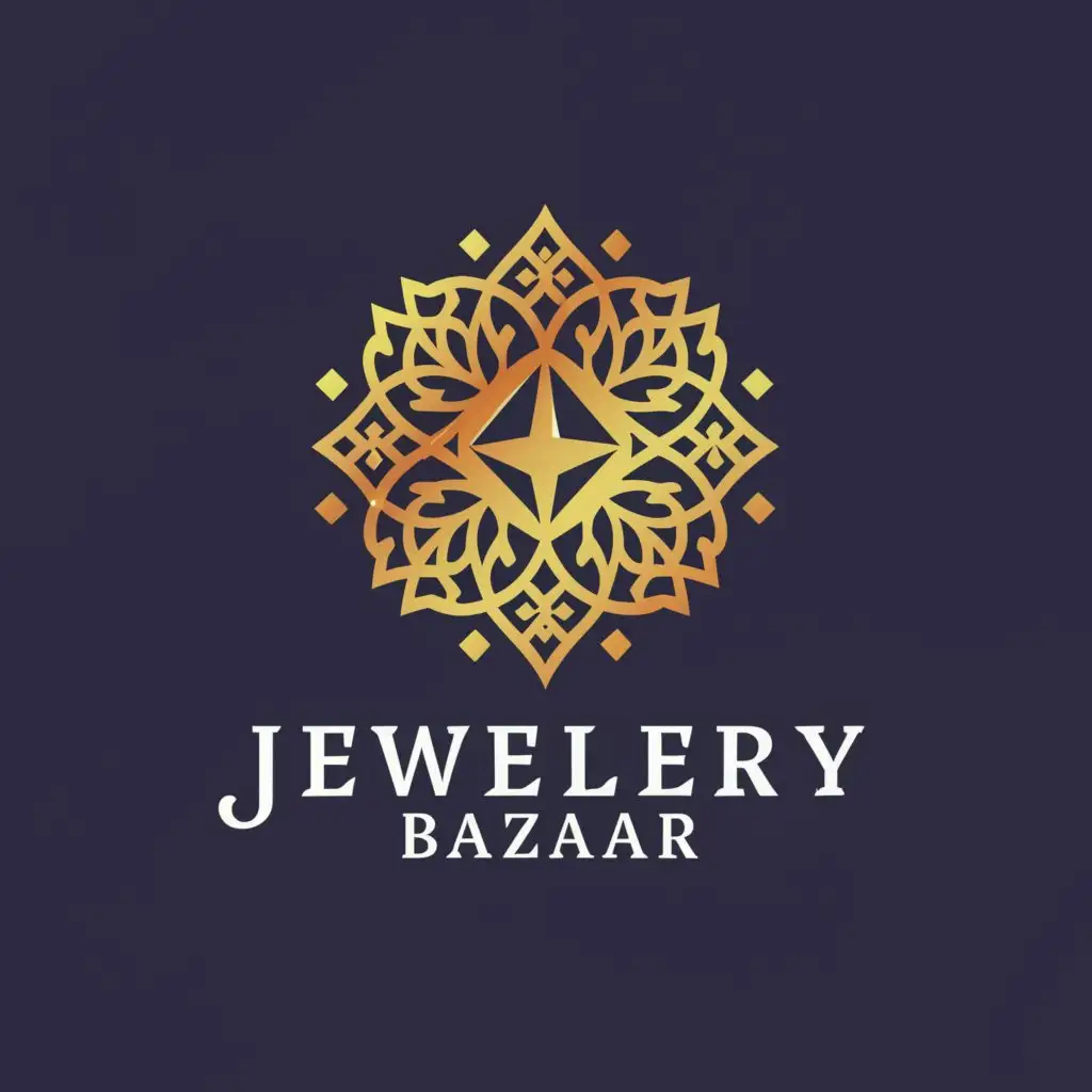 LOGO-Design-For-Jewellery-Bazaar-Elegant-Text-with-Sparkling-Jewels-on-Clear-Background