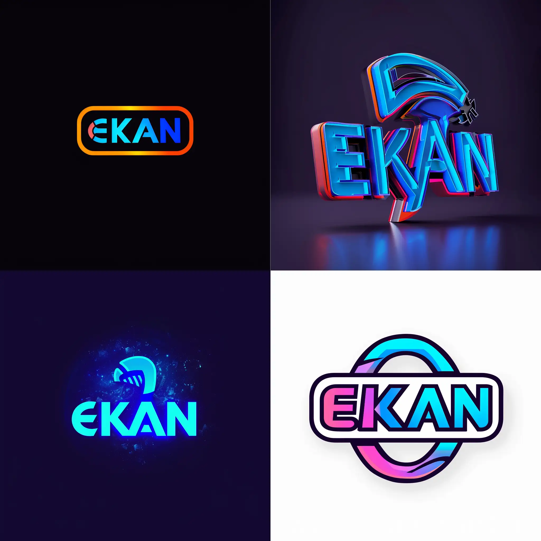 A logo that reads "EKAN" it must look like the PayPal logo