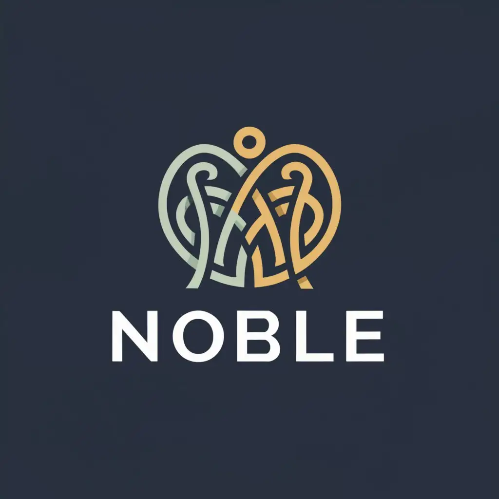 a logo design,with the text "Noble", main symbol:Business Group,Moderate,clear background