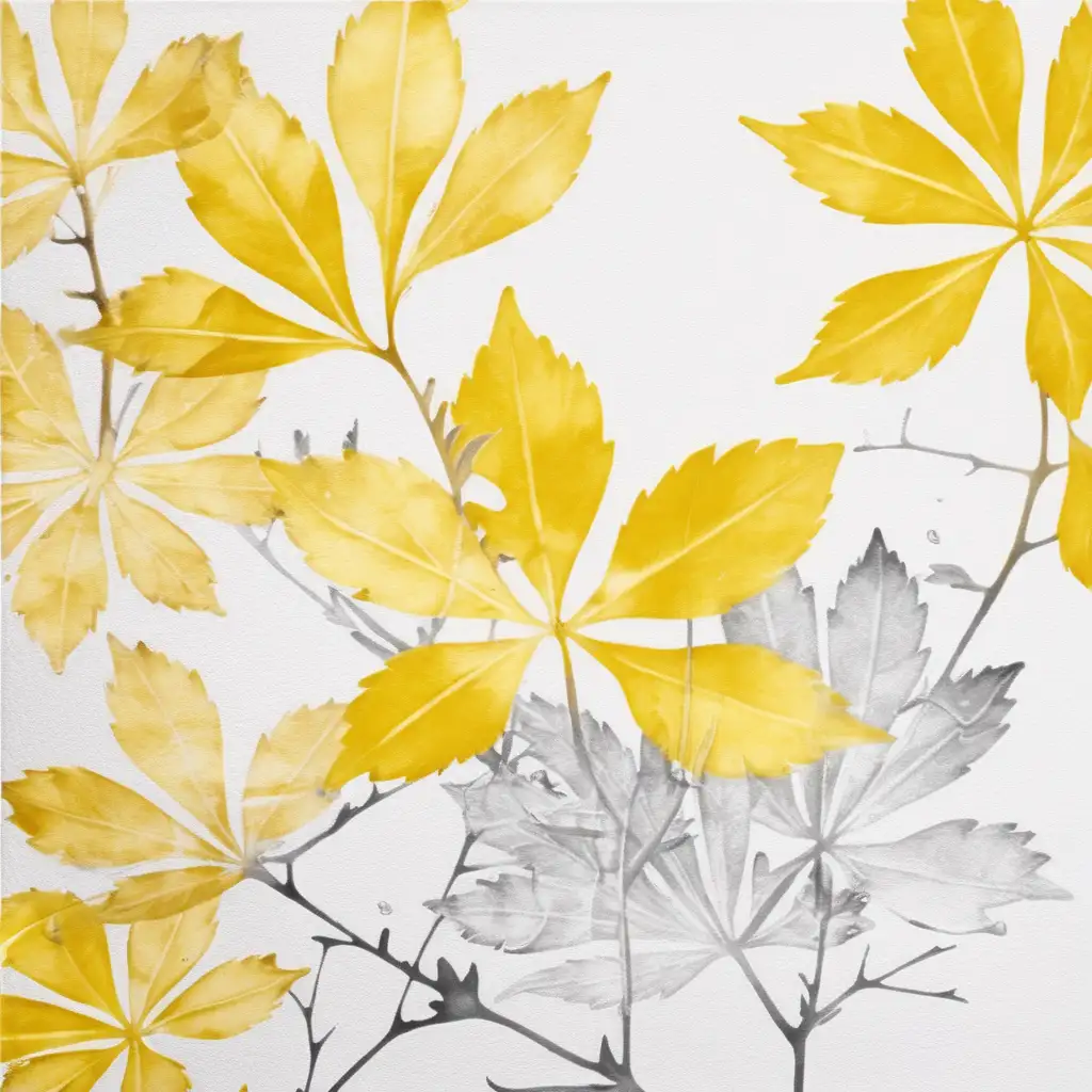 /imagine prompt pastel watercolor Paperbush  FLOWER , washed out color, YELLOW, white leaves  clipart on a white background andy warhol inspired --tile