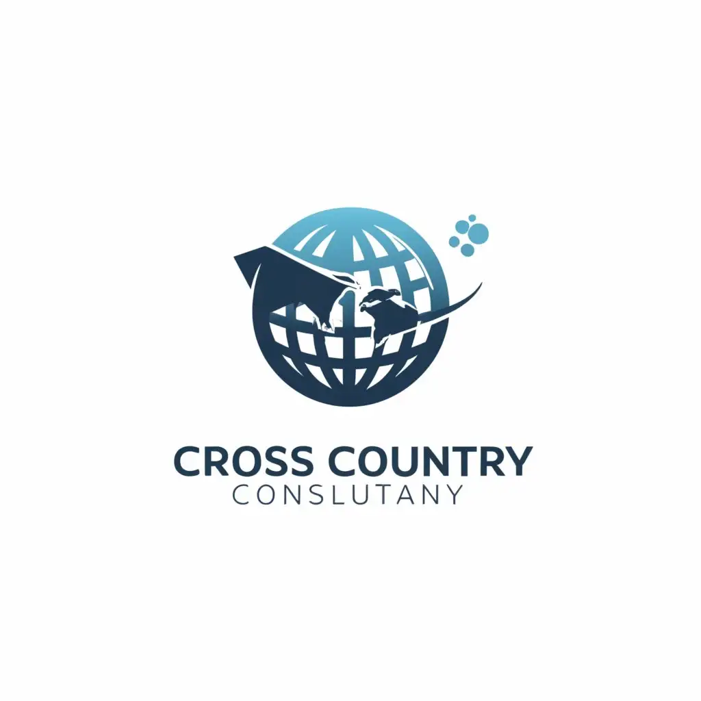LOGO-Design-For-Cross-Country-Consultancy-Educational-Emblem-with-Study-Abroad-Theme