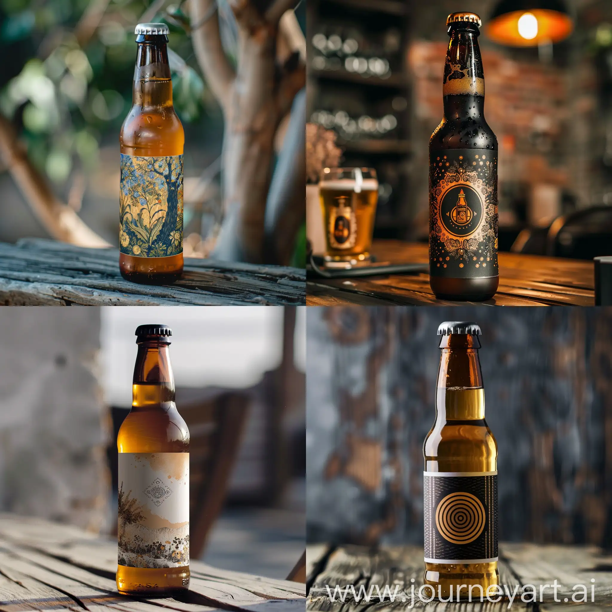 Craft-Beer-Label-on-a-Bottle-Artisanal-Brew-Design-with-Vibrant-Colors