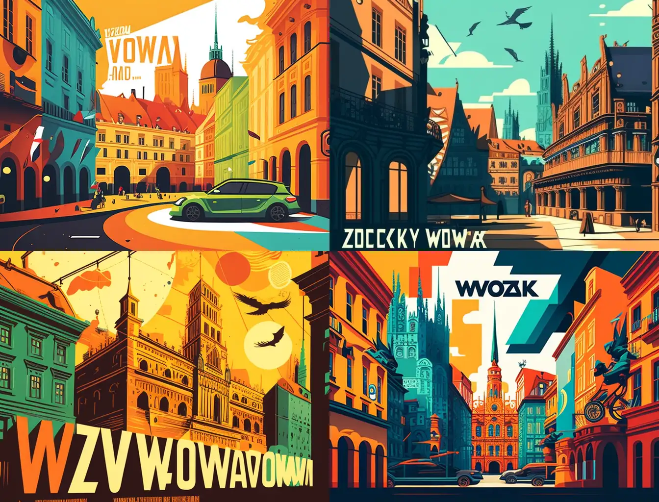A vibrant and futuristic illustration of Wrocław's Old Town, showcasing the excitement and mystery of the urban game "Zakodowany Wrocław". The scene should prominently feature iconic landmarks such as the Rynek (Market Square) with the Old Town Hall, St. Elizabeth's Church, and the colorful townhouses.
Incorporate elements of technology and digital interfaces, such as game cards, smartphones with the dedicated app, and a semi-transparent overlay of a 6-digit code, hinting at the game's objective of cracking the city's code.
Depict a sense of adventure and intellectual challenge by including stylized pathways, bridges, and digital elements woven into the cityscape. However, avoid including any human figures or participants.
Use a vibrant, modern color palette with pops of bright neon colors to create an engaging and eye-catching visual. The overall style should be a mix of realistic architectural elements and stylized, futuristic digital components.
Dimensions: 1920x1070 pixels
--ar 16:9 --v 4 --q 2 --s 750