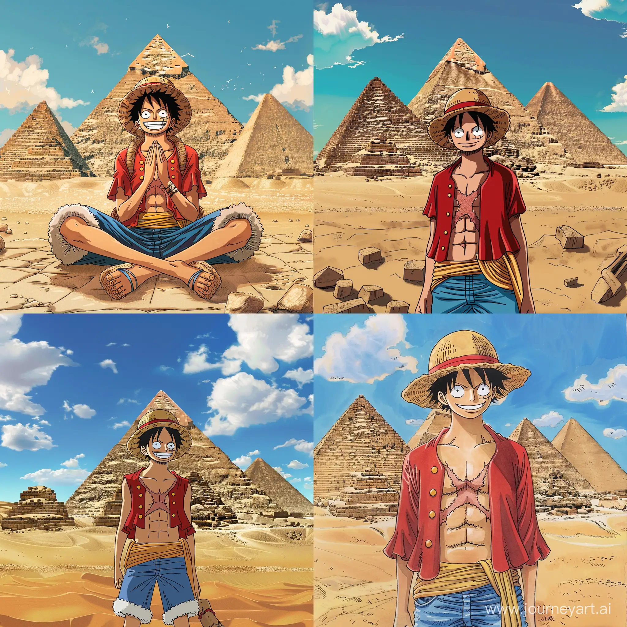 Luffy-Exploring-the-Pyramids-of-Egypt