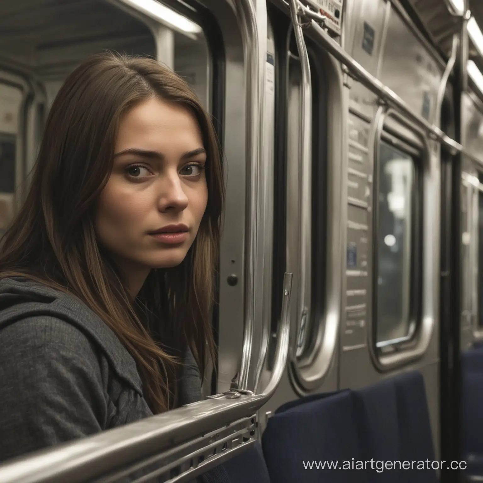Young-Woman-Enjoying-a-Train-Journey