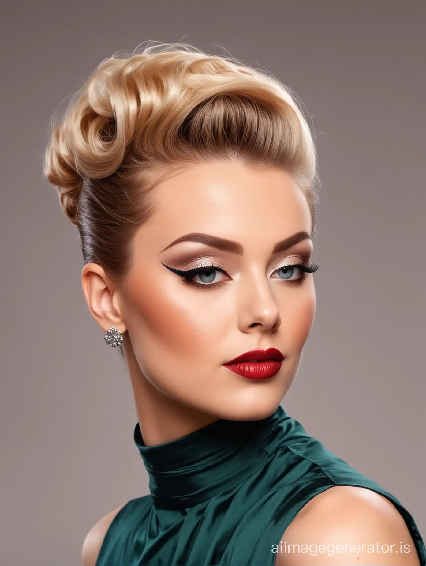 make-up in the style of jazz of the 40s,in the style of Jazz,Dresses in the style of jazz,professional haircuts in the style of jazz,professional styling in the style of jazz,background in the style of jazz